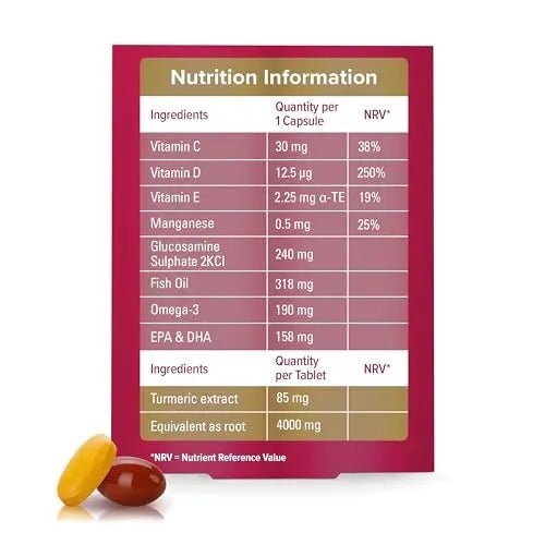 Seven Seas JointCare Supplex & Turmeric, With Glucosamine, Omega-3, Vitamins C and D - TrustMedUSA