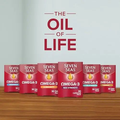 Seven Seas Omega-3 Fish Oil, Max Strength, Omega 3 + Vitamin D For Whole Body Health - TrustMedUSA