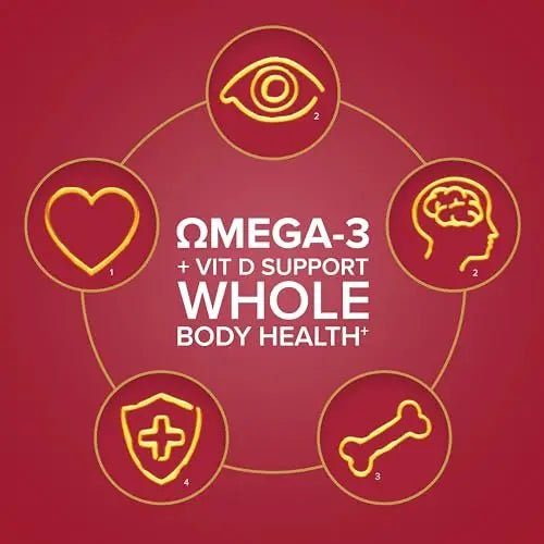 Seven Seas Omega-3 Fish Oil, Max Strength, Omega 3 + Vitamin D For Whole Body Health - TrustMedUSA