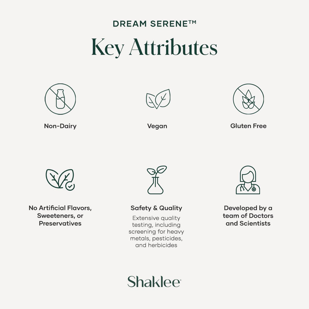 Shaklee - Dream Serene™ Melatonin Sleep Aid - Fall Asleep Faster, Wake Up Refreshed - with Melatonin, Valerian, Lemon Balm, L-Theanine - for Ultimate Beauty Sleep - 30 Softgels - TrustMedUSA