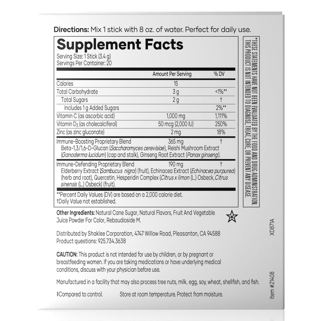 Shaklee - Triple Defense Boost - 20 Servings - TrustMedUSA