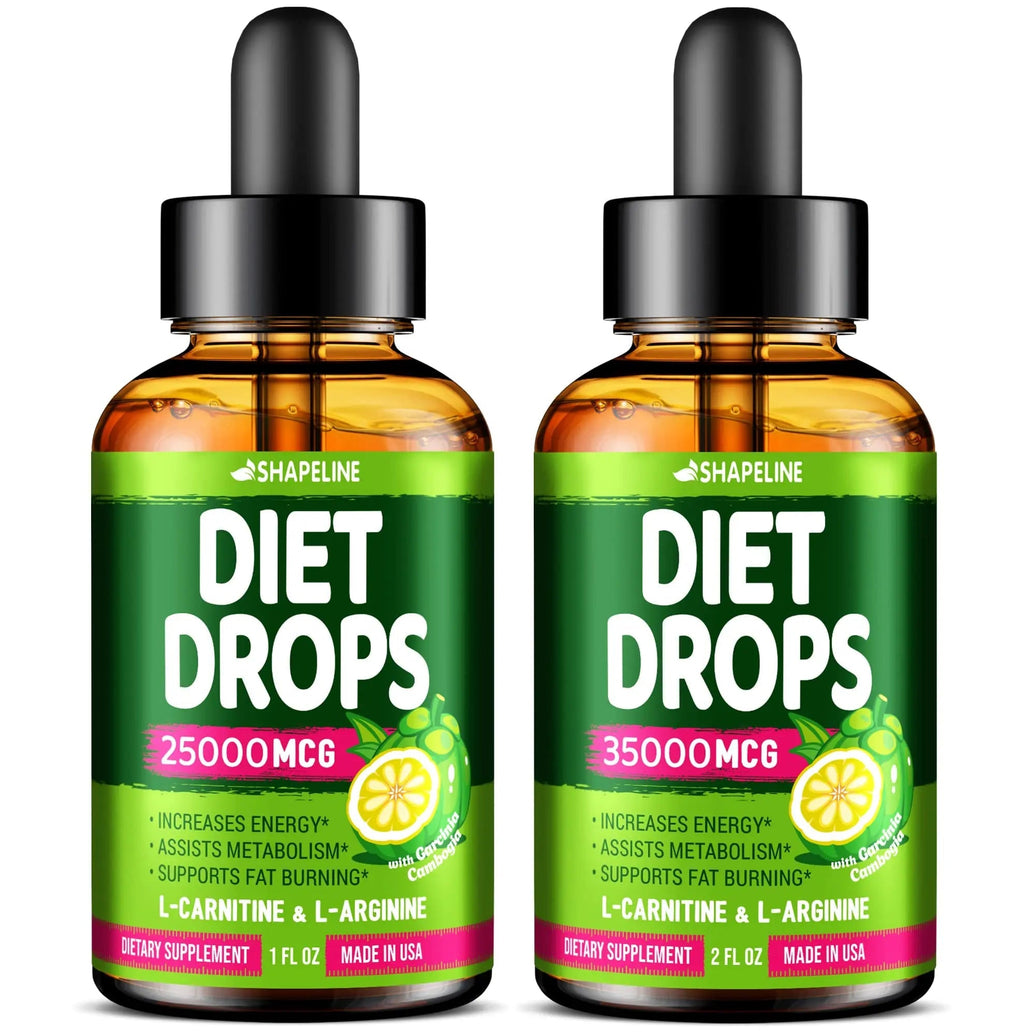 SHAPELINE Weight Loss Drops - Diet Drops 1 Fl Oz & 2 Fl Oz - Made in The USA - Appetite - TrustMedUSA