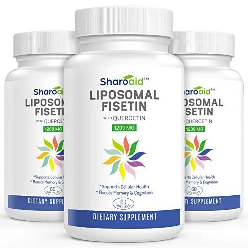 Sharoaid Liposomal Fisetin with Quercetin Supplements 1200 mg per Serving,High Absorpti - TrustMedUSA