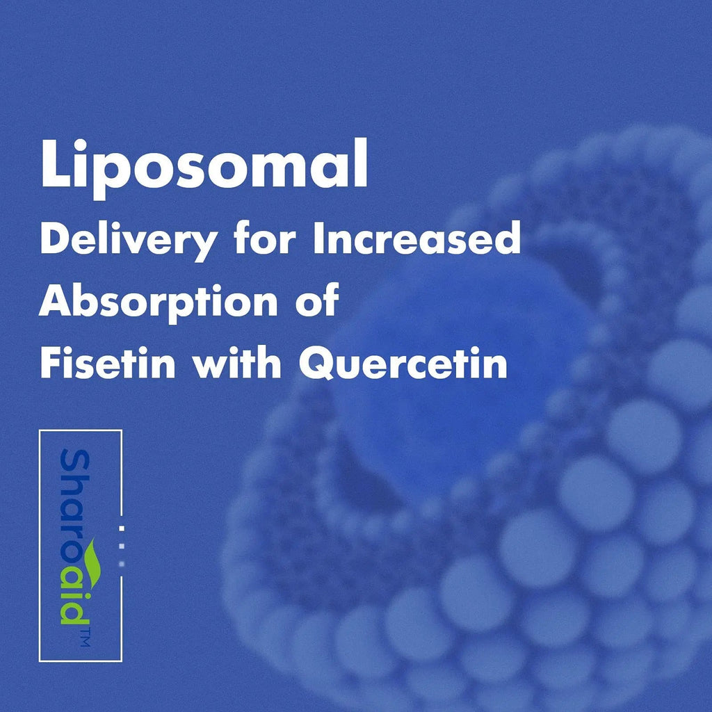 Sharoaid Liposomal Fisetin with Quercetin Supplements 1200 mg per Serving,High Absorpti - TrustMedUSA