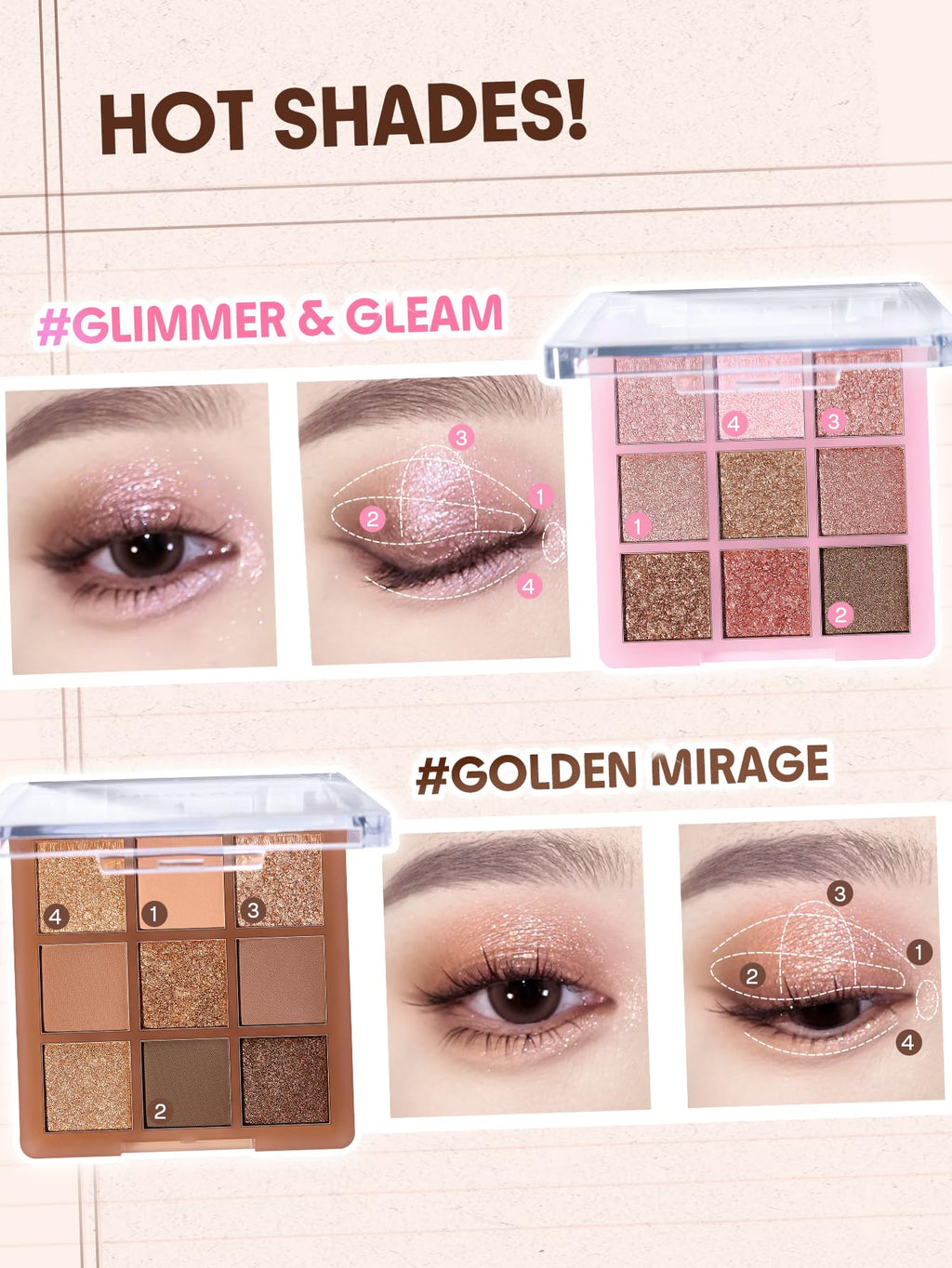 SHEGLAM Eyeshadow Palette 9-Color Ultra-pigmented Shimmer & Matte Shades, Vegan & Cruelty-free-Coffee Shop - TrustMedUSA