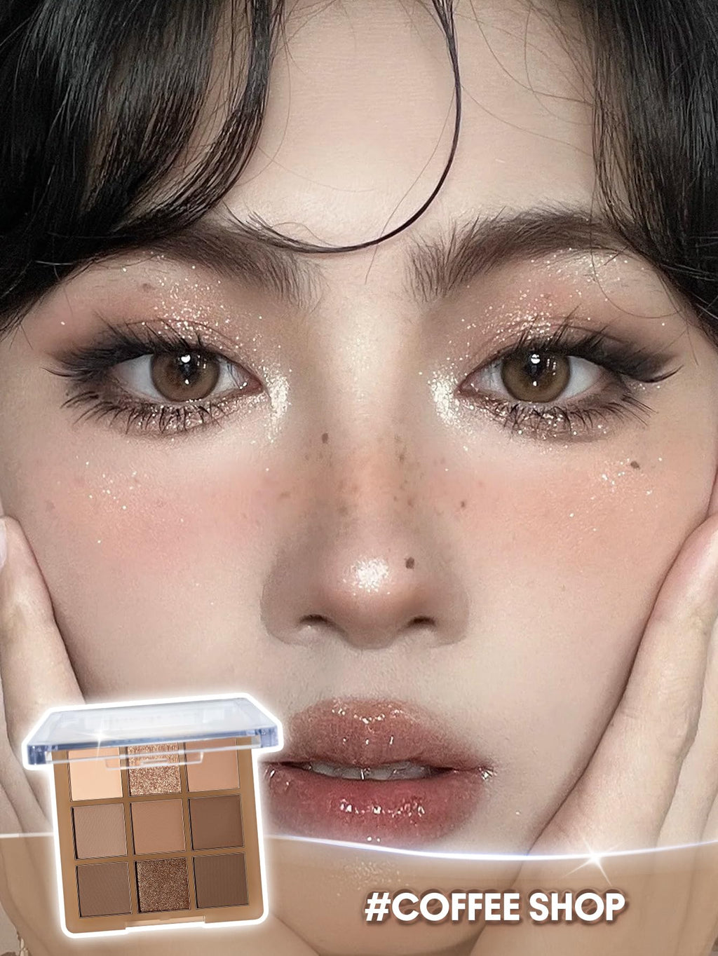SHEGLAM Eyeshadow Palette 9-Color Ultra-pigmented Shimmer & Matte Shades, Vegan & Cruelty-free-Coffee Shop - TrustMedUSA