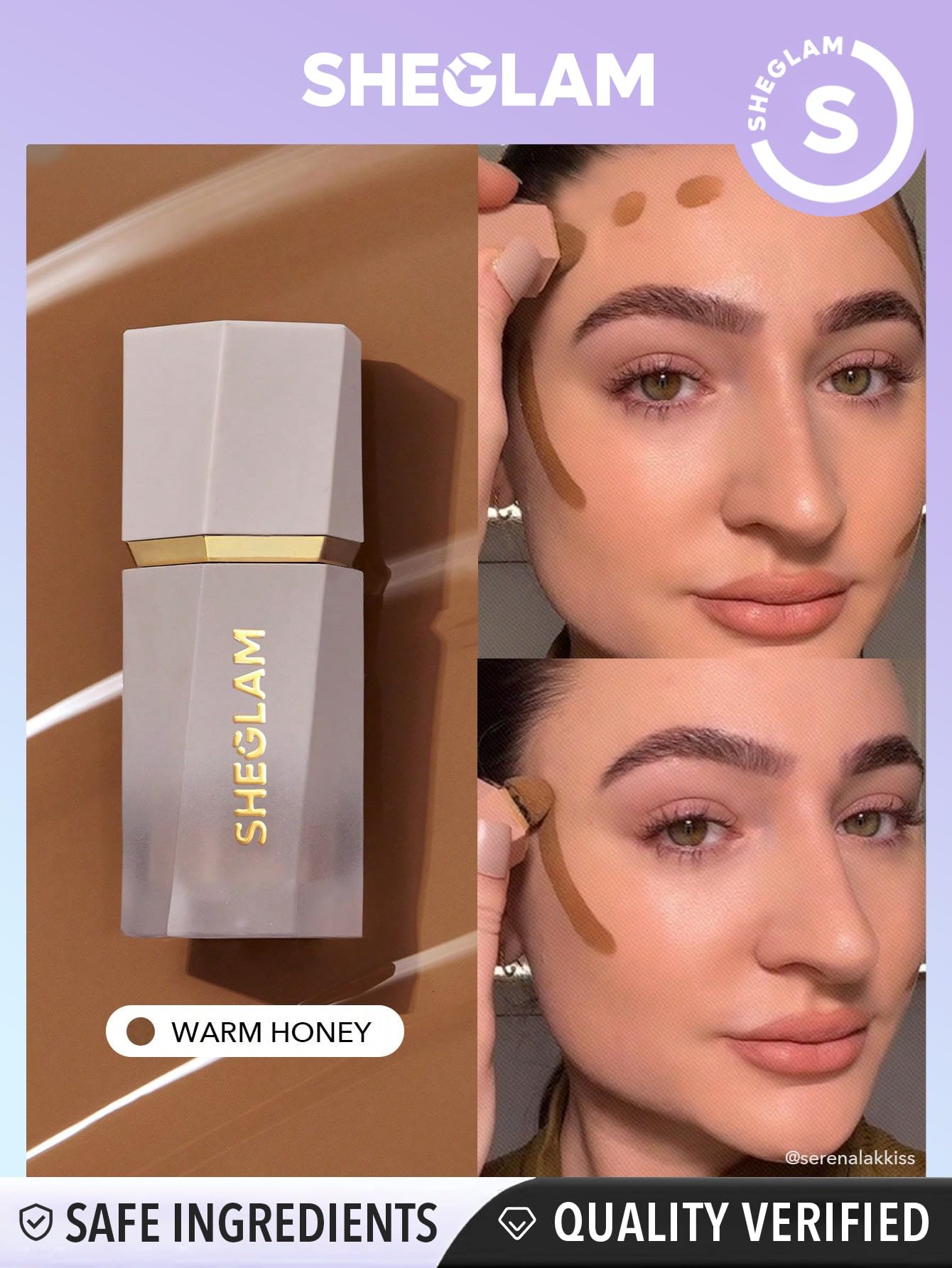 SHEGLAM Sun Sculpt Liquid Contour Stick Long Lasting Cream Bronzer Makeup-Warm Honey - TrustMedUSA
