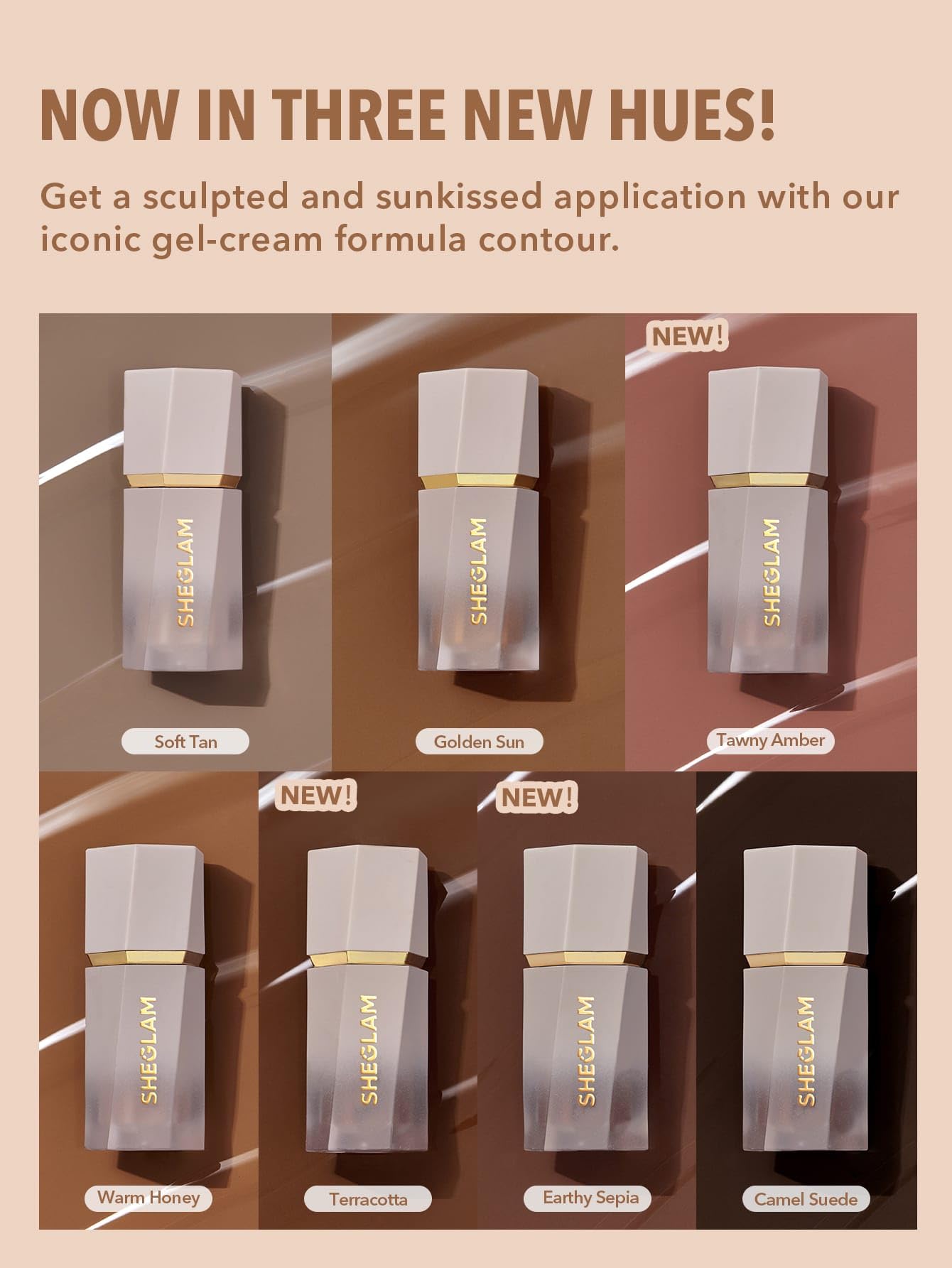 SHEGLAM Sun Sculpt Liquid Contour Stick Long Lasting Cream Bronzer Makeup-Warm Honey - TrustMedUSA