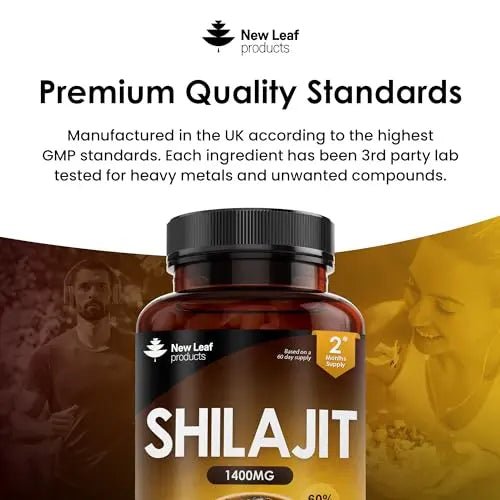 Shilajit Capsules 1400mg 60% Fulvic Acid Pure Shilajit - High Strength Himilayan Shilajit - TrustMedUSA