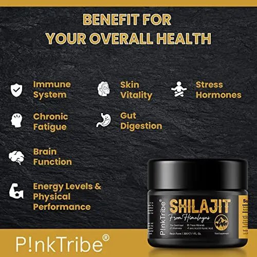 Shilajit Resin, Original Himalayan Shilajit 30g - Gold Grade 100% Pure, Rich in Fulvic - TrustMedUSA