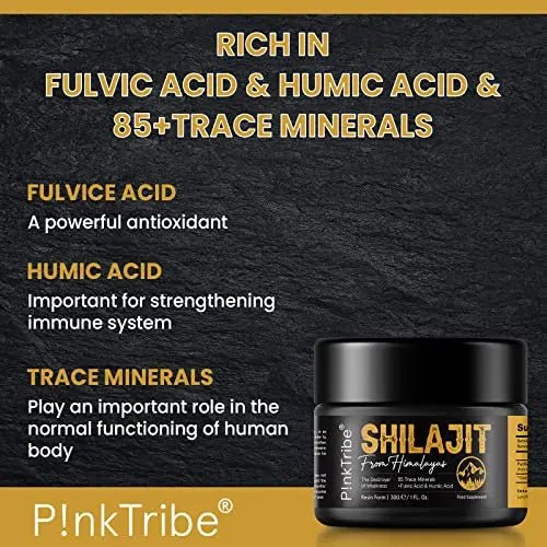 Shilajit Resin, Original Himalayan Shilajit 30g - Gold Grade 100% Pure, Rich in Fulvic - TrustMedUSA