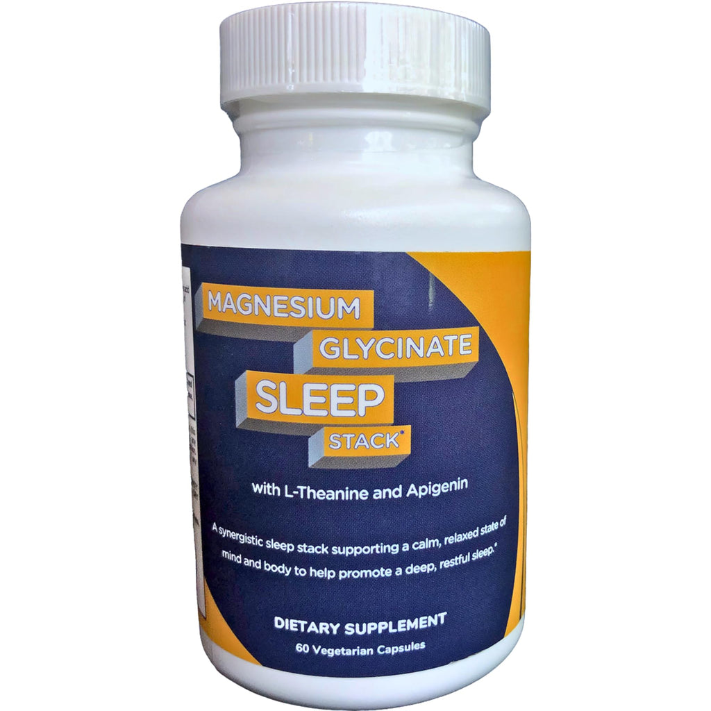 Shining Solace Magnesium Glycinate Sleep Stack with 200 mg L-Theanine, 50 mg Apigenin, 175 mg of Elemental Magnesium Glycinate | Sleep Support Magnesium Supplement | Made in USA - TrustMedUSA
