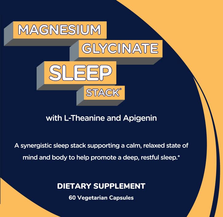 Shining Solace Magnesium Glycinate Sleep Stack with 200 mg L-Theanine, 50 mg Apigenin, 175 mg of Elemental Magnesium Glycinate | Sleep Support Magnesium Supplement | Made in USA - TrustMedUSA