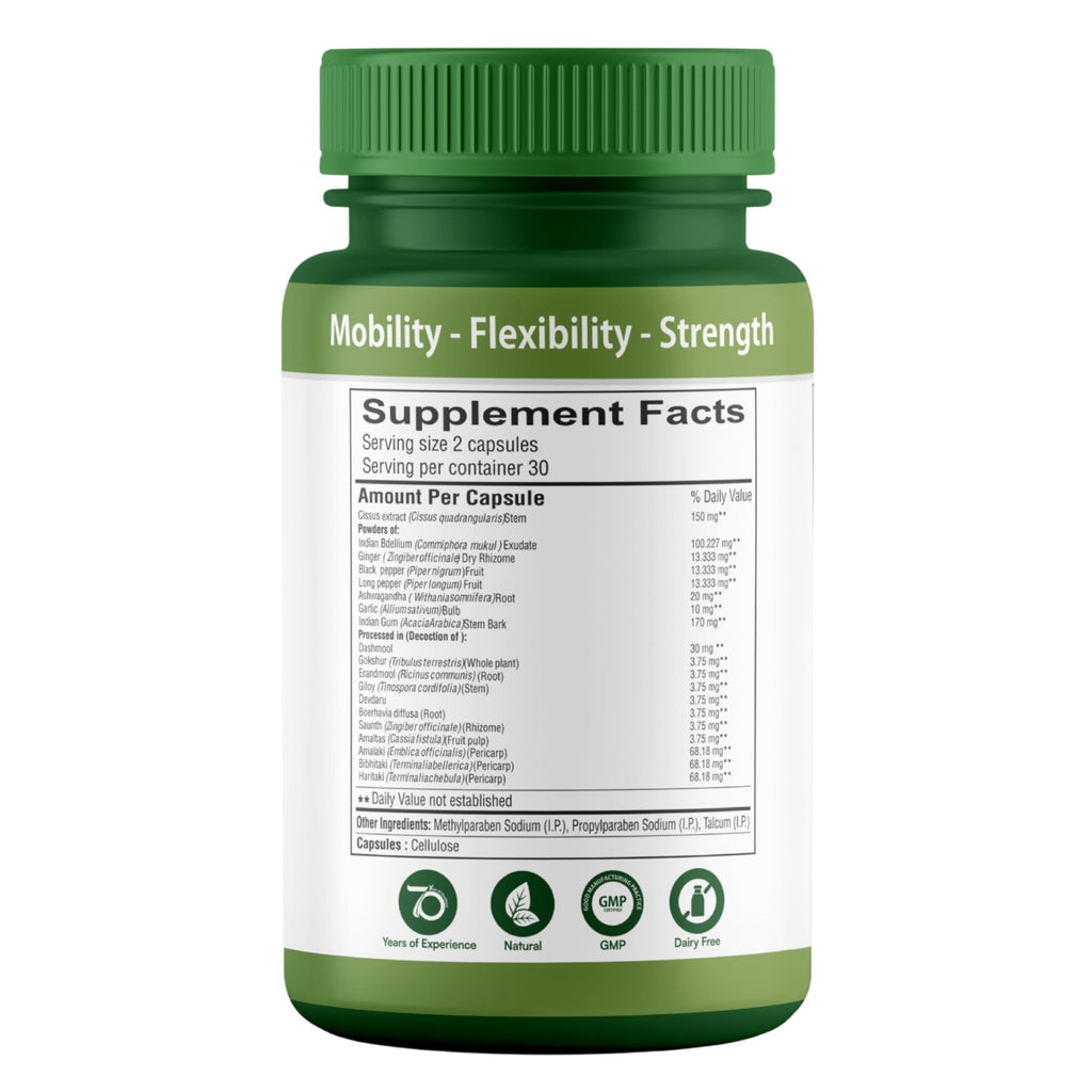 SHREE DHANWANTRI HERBALS SDH Bonartho | Bone & Joint Support Supplement | Move with Comfort & Ease | 60 Caps (1 Mon Supply) - TrustMedUSA