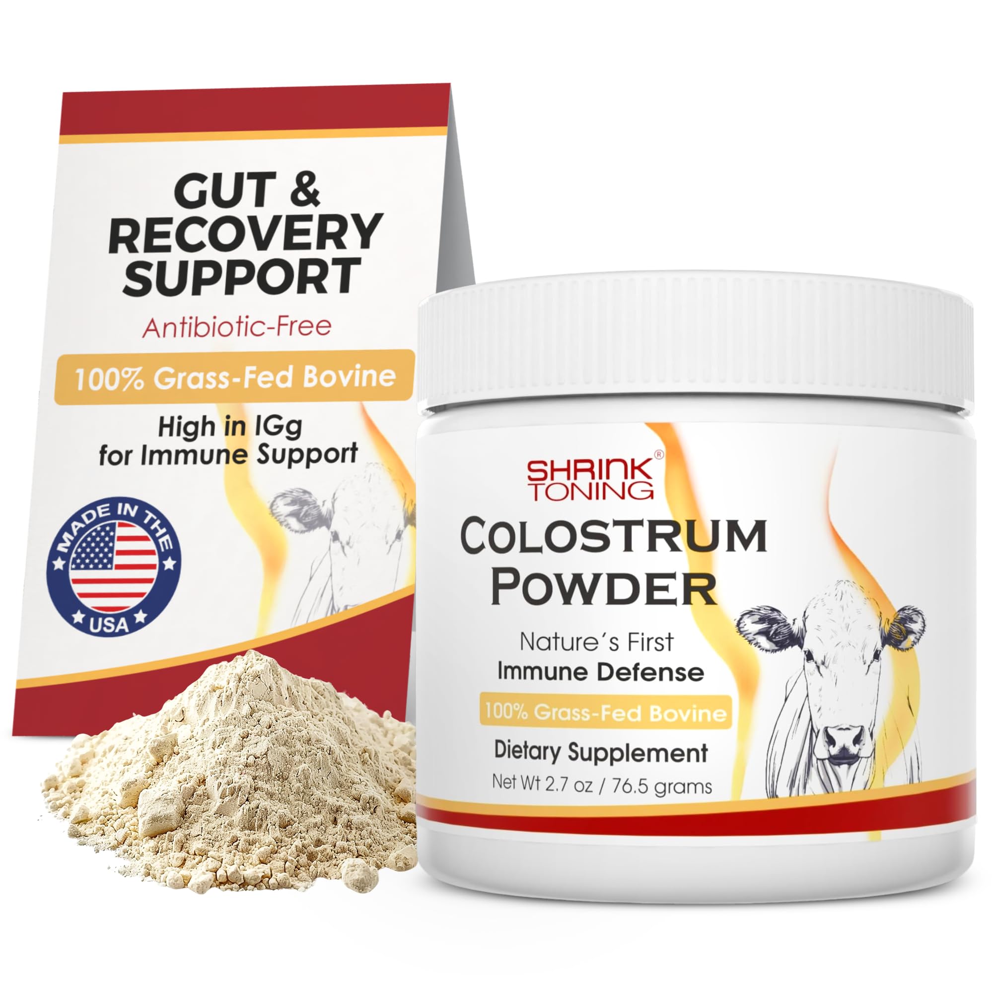 Shrink Colostrum Powder 2.7 oz – Natural Bovine Colostrum Supplement for Overall Health - TrustMedUSA