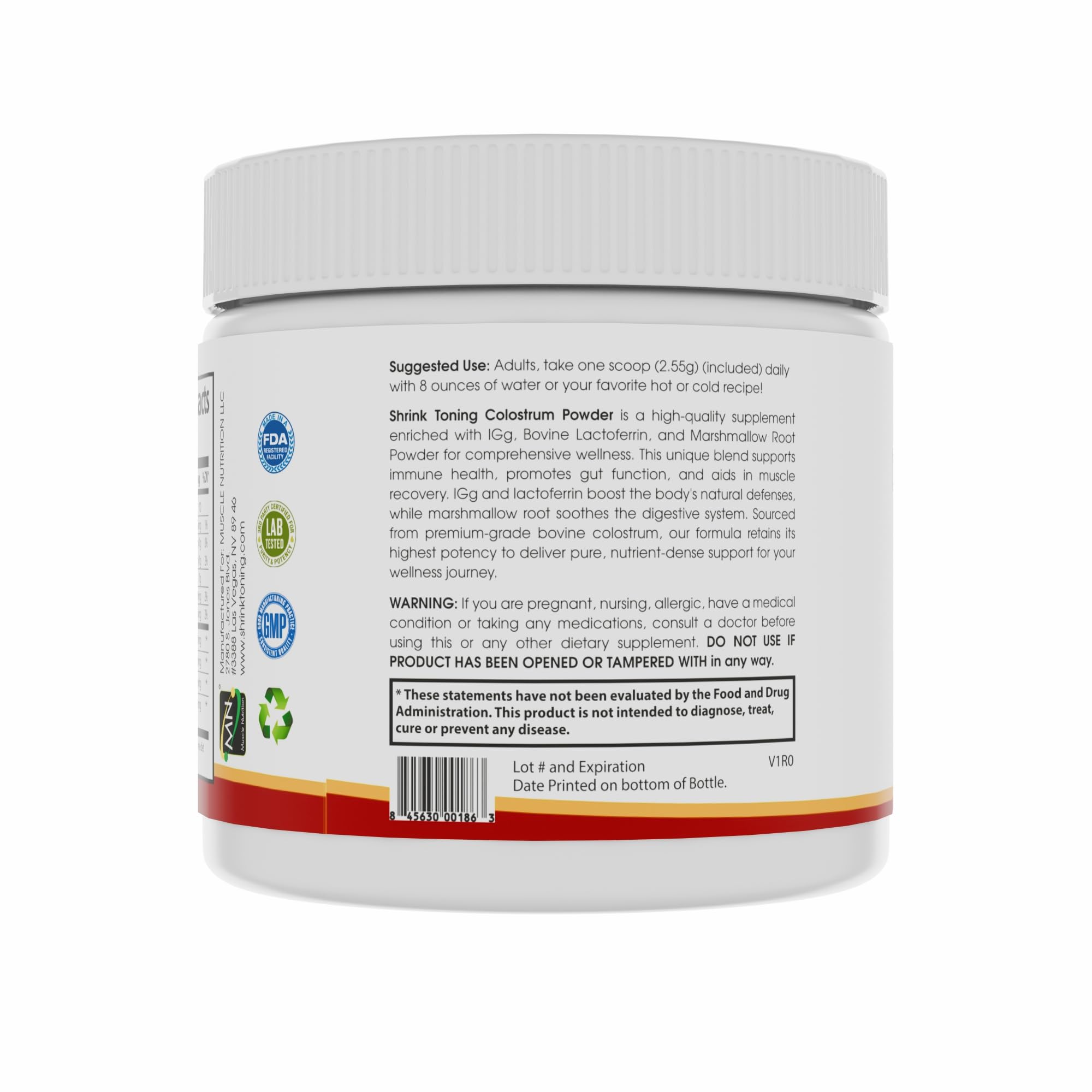 Shrink Colostrum Powder 2.7 oz – Natural Bovine Colostrum Supplement for Overall Health - TrustMedUSA