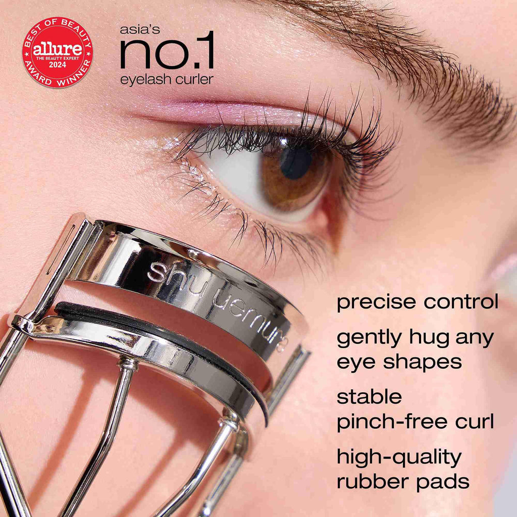 Shu Uemura Iconic Eyelash Curler, Achieve Precise Control and Long-Lasting Curl - Includes Silicone Replacement Pad. Professional Makeup Artist Tool for All Eye Shapes - Maple Wellness Supplements