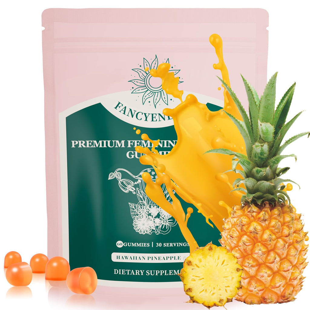 Shytrouy Premium Feminine Balance Gummies for Women, Vaginal Probiotics - pH Balance & Immune Defense Support for Feminine Health, Hawaiian Pineapple Flavor - 60 Count - TrustMedUSA