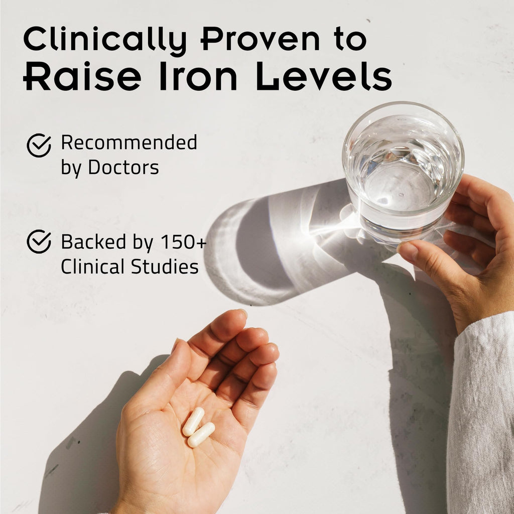 SiderAL Forte Iron Supplement Clinically Proven to Increase Levels Without Side Effects | Sucrosomial High Absorption Gentle Iron Pills for Women and Men | Vitamin C | Anemia & Energy Support | 30 ct - TrustMedUSA