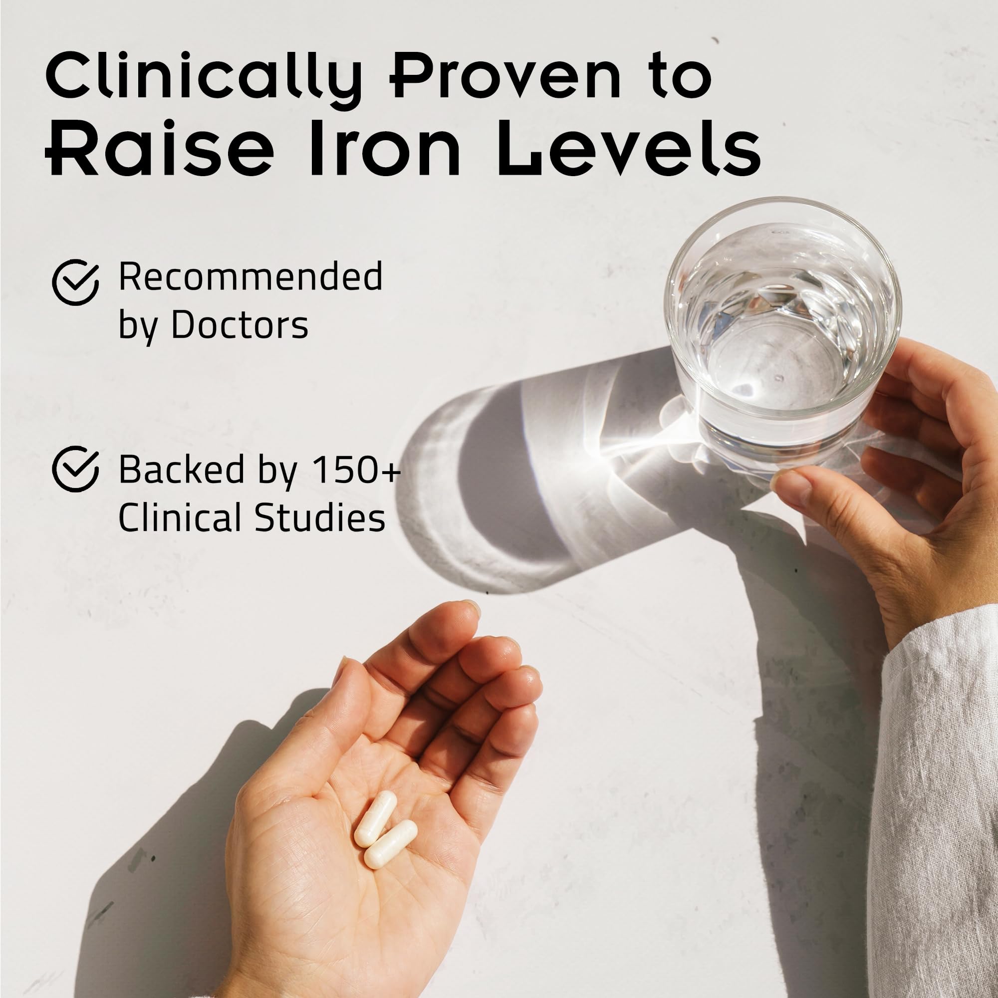 SiderAL Forte Iron Supplement Clinically Proven to Increase Levels Without Side Effects | Sucrosomial High Absorption Gentle Iron Pills for Women and Men | Vitamin C | Anemia & Energy Support | 30 ct - TrustMedUSA