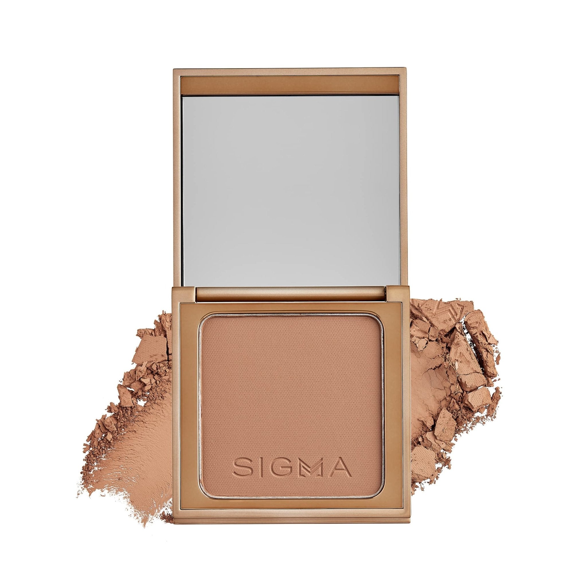 Sigma Beauty Matte Bronzer - Longwear Light Bronzer Powder with Matte Finish for Face - Achieving a Natural, Sun Kissed Glow (Dark) - TrustMedUSA