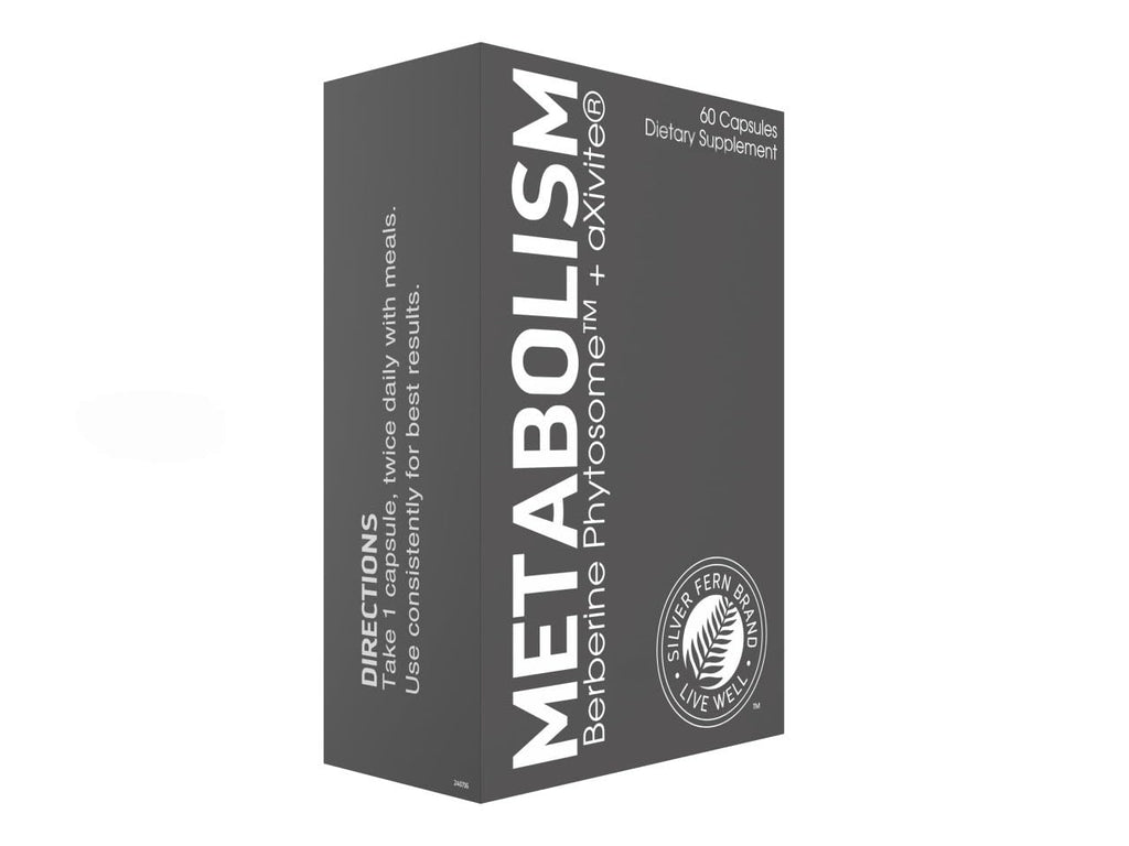 Silver Fern Brand Metabolism Supplement + Berberine Phytosome & aXivite – Supports Function & Wellness – 60 Capsules - TrustMedUSA