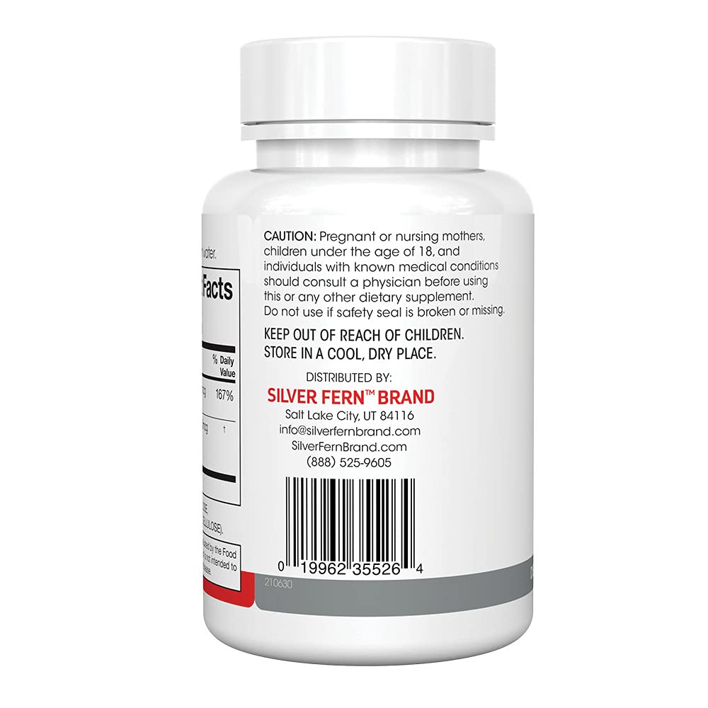 Silver Fern Vitamin K2-D3 Supplement Brand - Natural, Non-Synthetic - K2-7 as Menaquinone-7 (MK-7) - D3 as cholecalciferol - Bone, Heart & Energy Support (1 Bottle - 30 Capsules - 30 Servings) - Maple Wellness Supplements