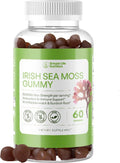 Simple Life Nutrition Organic Irish Sea Moss Gummies - Burdock Root and Bladderwrack Natural Blend - Immune System Gut Cleanse & Thyroid Supplement - Skin and Nail Health - 60CT - TrustMedUSA