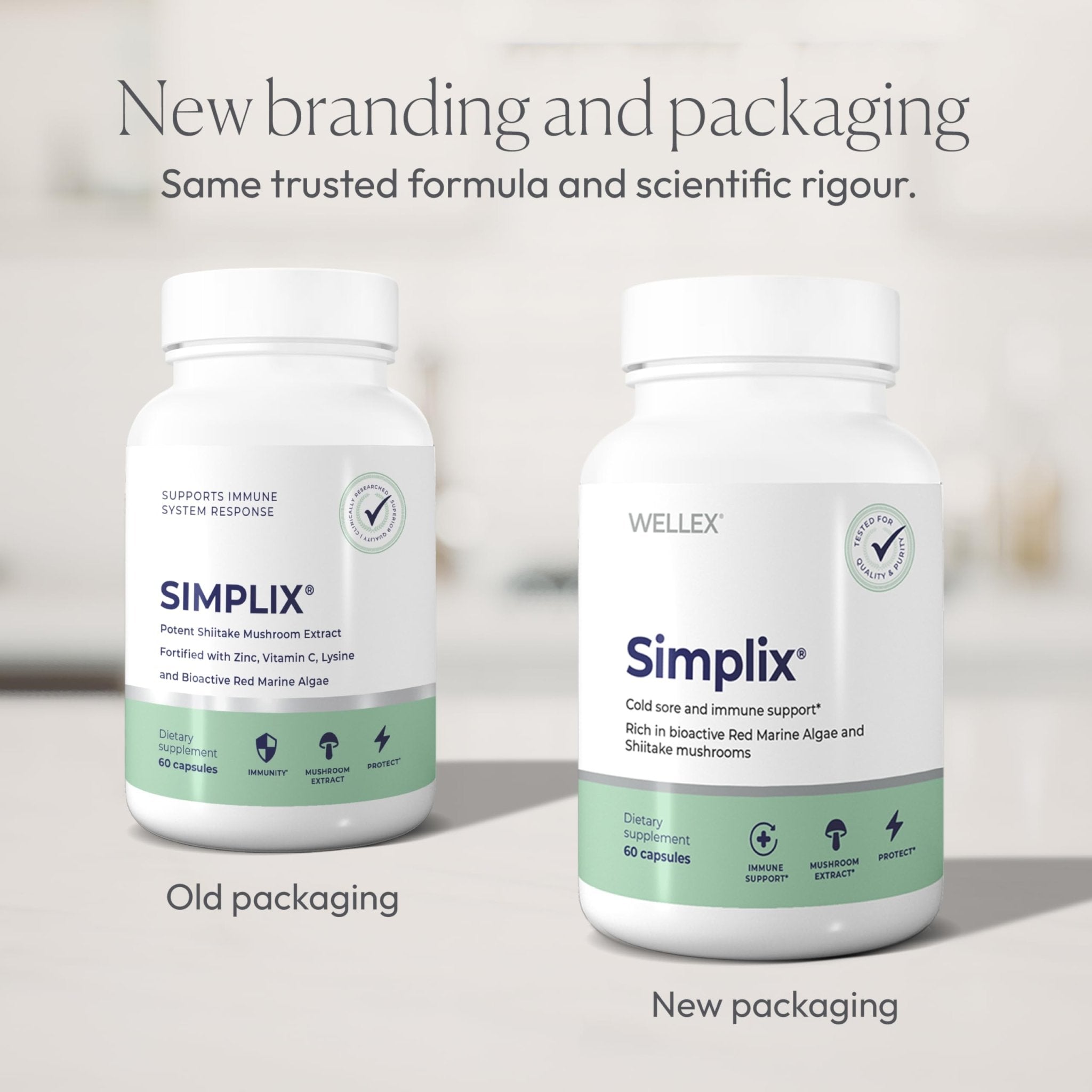 Simplix | Natural Supplement to Strengthen The Immune System | Respond to Outbreaks | Source of Highly Researched Mushroom & Seaweed Polysaccharides 60 Veggie Capsules (1 Pack) - TrustMedUSA