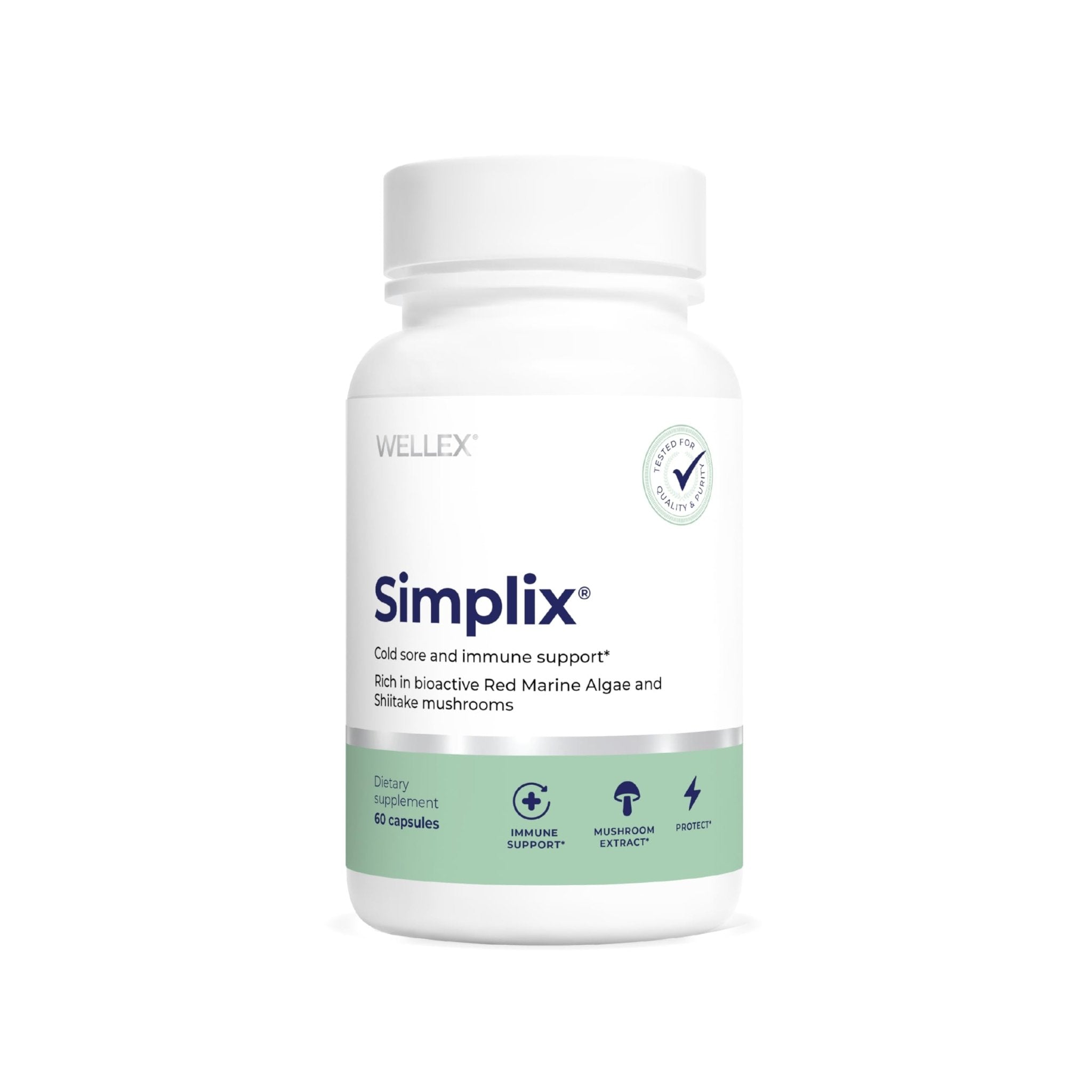 Simplix | Natural Supplement to Strengthen The Immune System | Respond to Outbreaks | Source of Highly Researched Mushroom & Seaweed Polysaccharides 60 Veggie Capsules (1 Pack) - TrustMedUSA