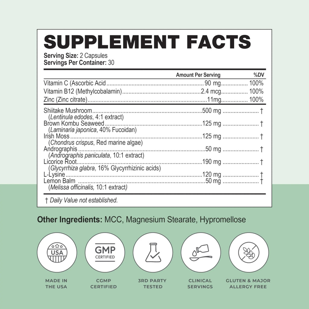 Simplix | Natural Supplement to Strengthen The Immune System | Respond to Outbreaks | Source of Highly Researched Mushroom & Seaweed Polysaccharides 60 Veggie Capsules (3 Pack) (180 Count) - TrustMedUSA
