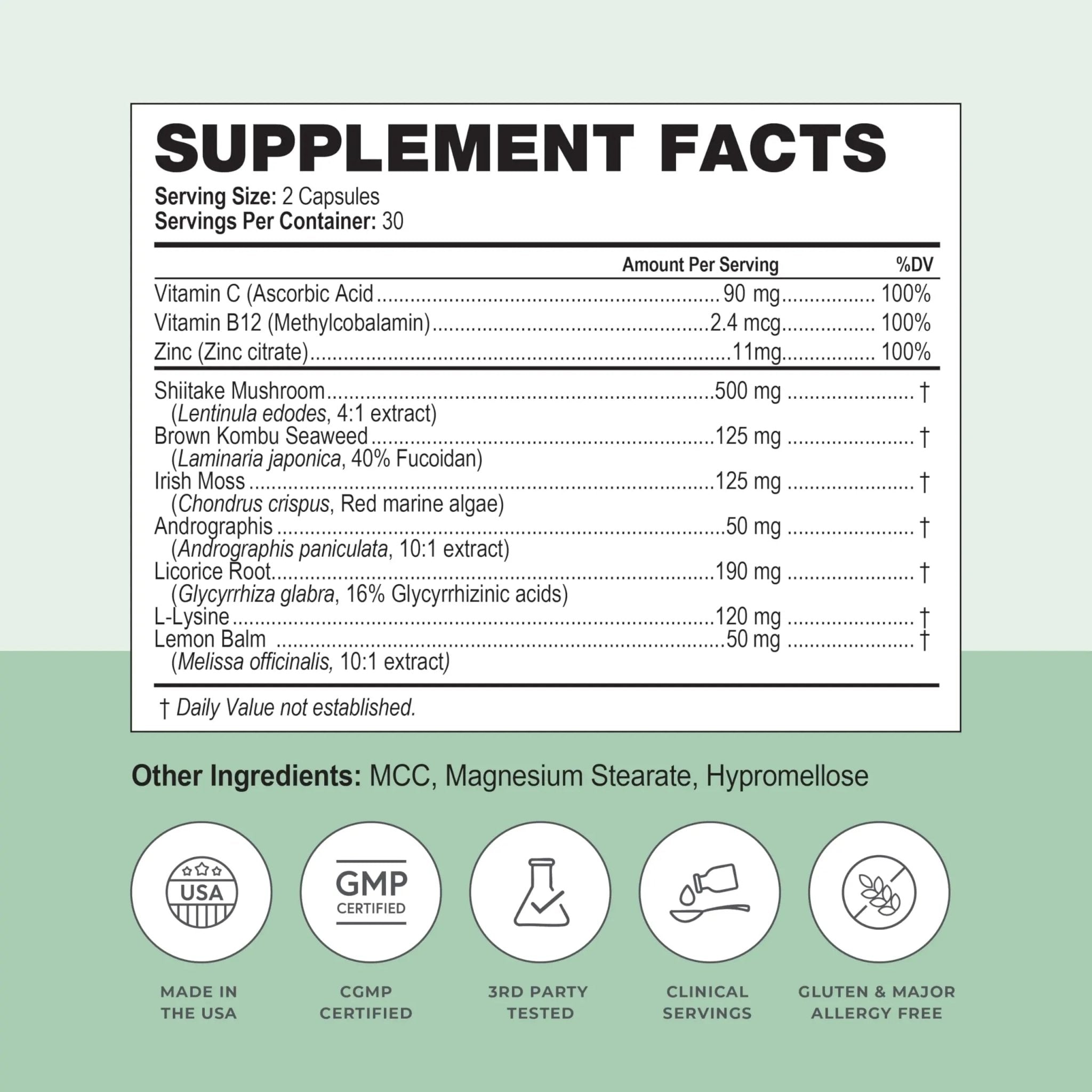 Simplix | Natural Supplement to Strengthen The Immune System | Respond to Outbreaks | Source of Highly Researched Mushroom & Seaweed Polysaccharides 60 Veggie Capsules (3 Pack) (180 Count) - TrustMedUSA