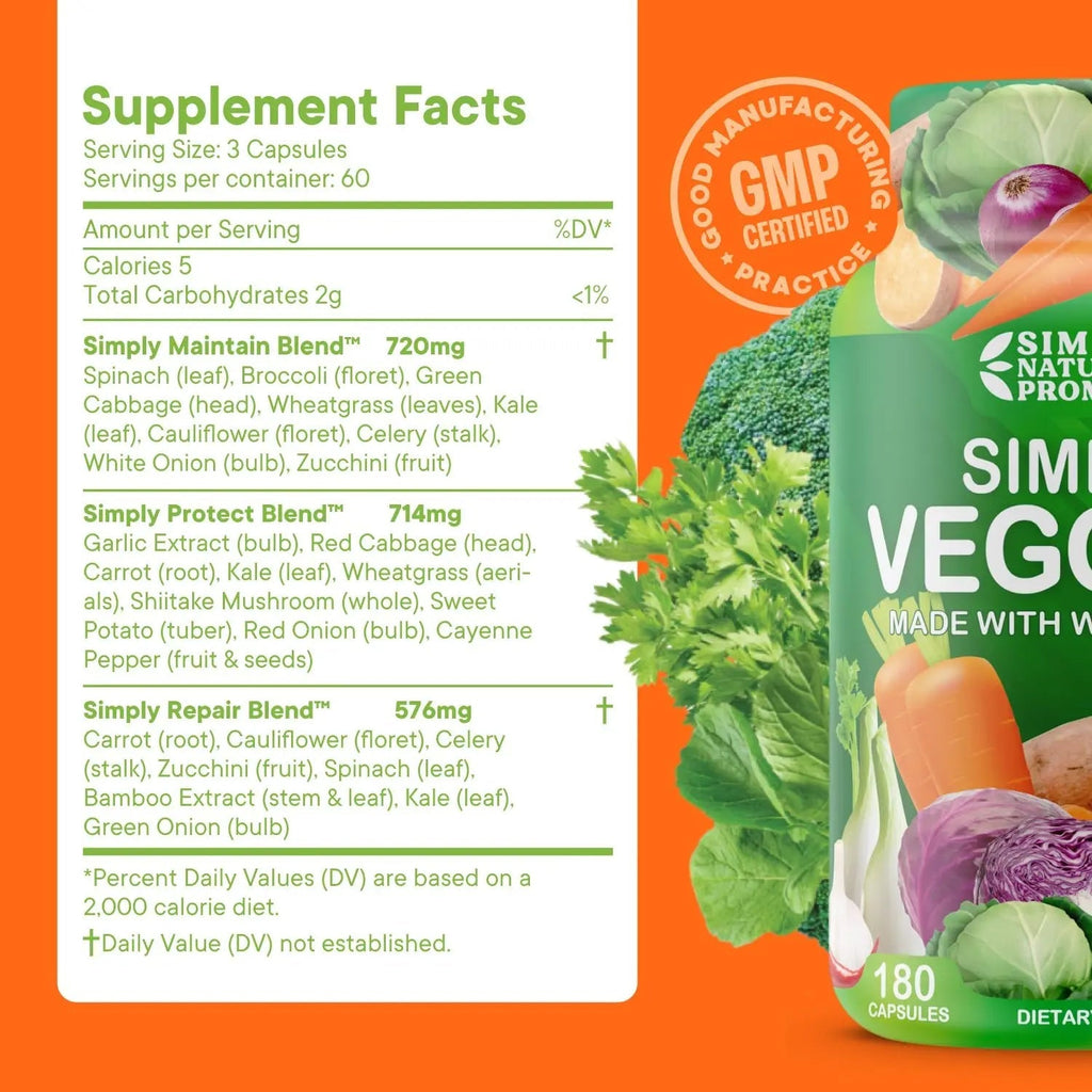 Simply Nature's Promise - Packed with Over 40 Different Fruits & Vegetables - TrustMedUSA
