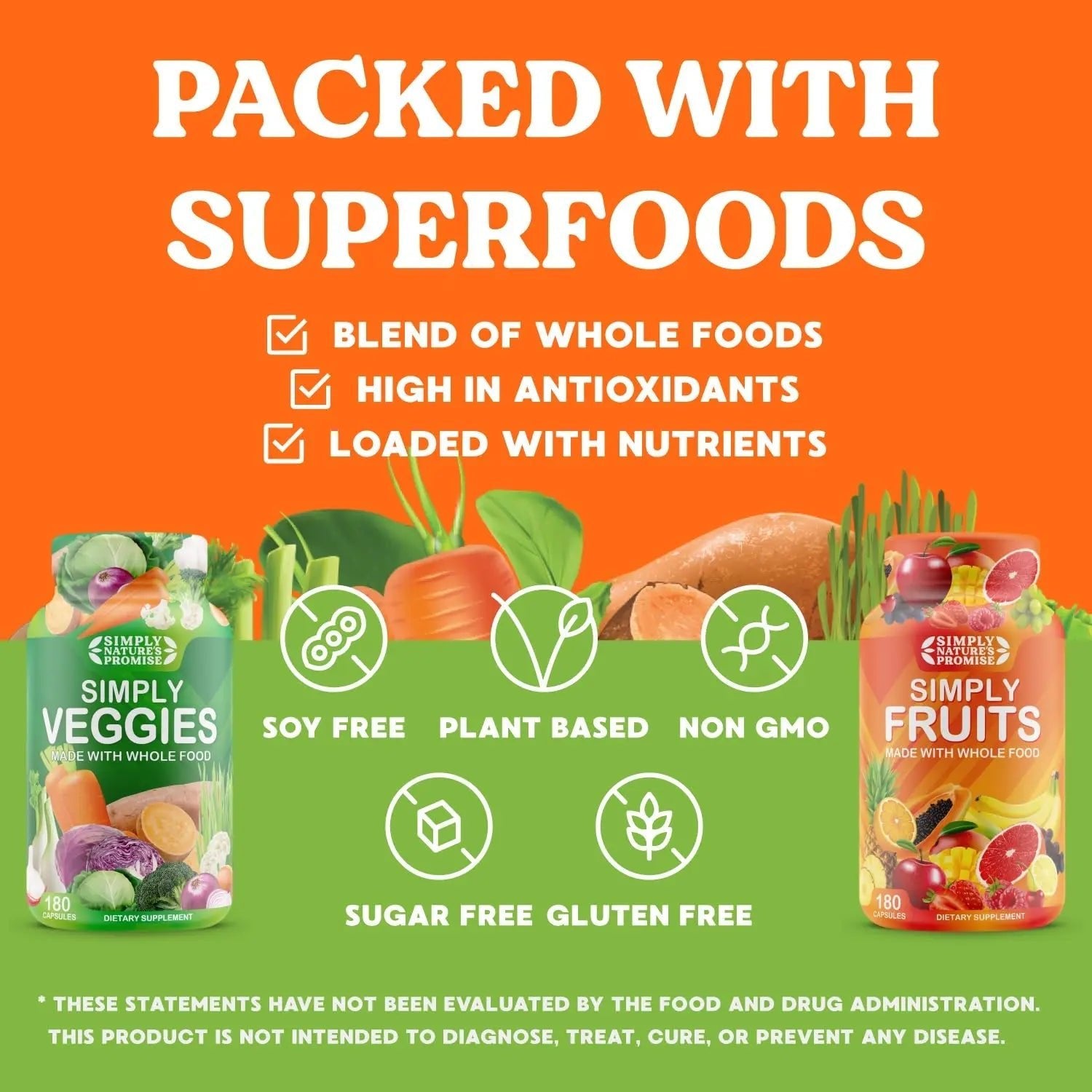 Simply Nature's Promise - Packed with Over 40 Different Fruits & Vegetables - TrustMedUSA