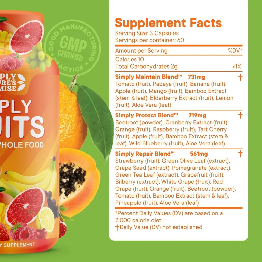 Simply Nature's Promise - Packed with Over 40 Different Fruits & Vegetables - TrustMedUSA