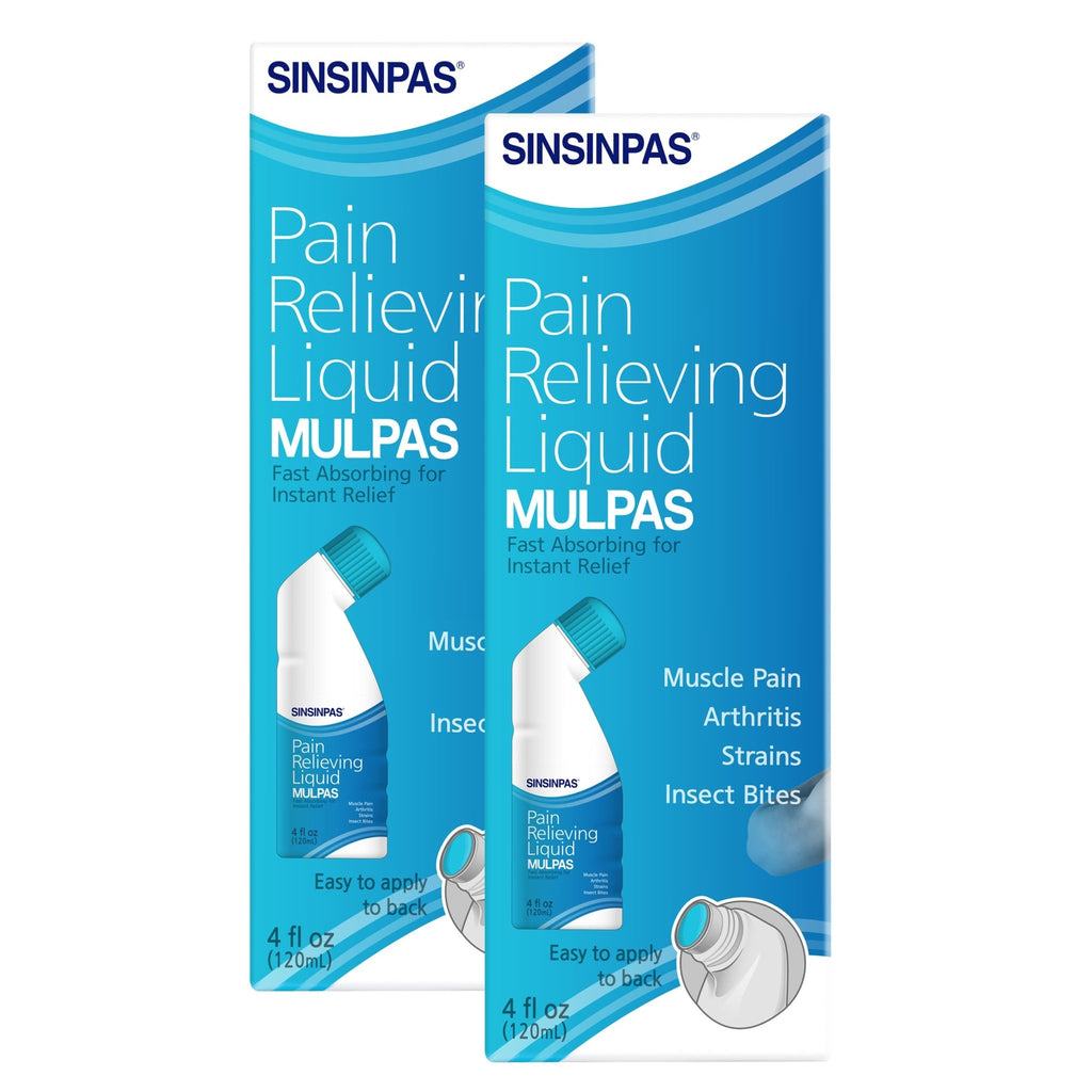 SINSINPAS Pain Relieving Liquid - MULPAS 2 Pack (Total 8 fl oz) - TrustMedUSA