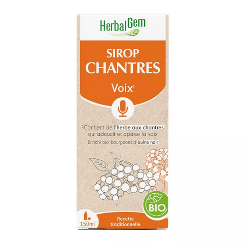 Sirop des Chantres BIO Flacon 250 ml HERBALGEM - TrustMedUSA