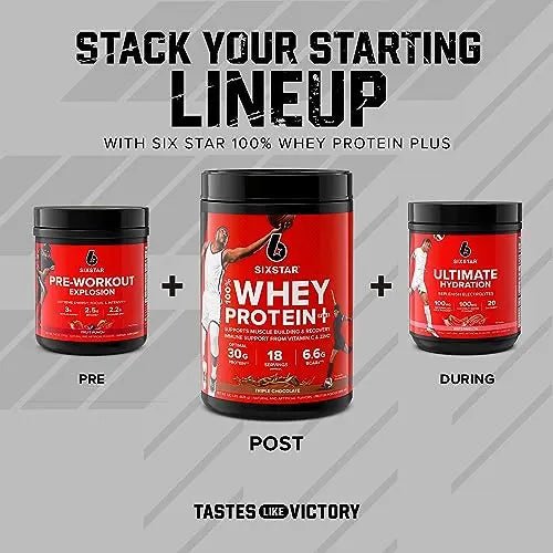 Six Star Elite Series 100% Whey Protein Plus Triple Chocolate 1.8lbs US - TrustMedUSA