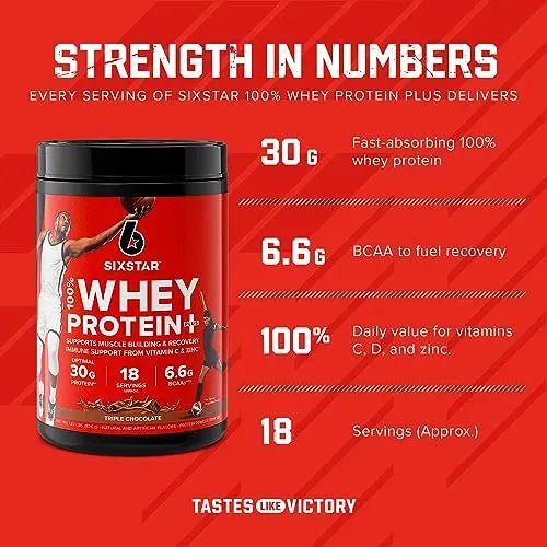 Six Star Elite Series 100% Whey Protein Plus Triple Chocolate 1.8lbs US - TrustMedUSA