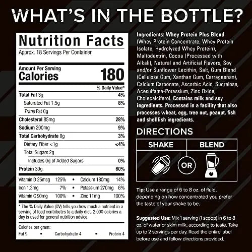 Six Star Elite Series 100% Whey Protein Plus Triple Chocolate 1.8lbs US - TrustMedUSA