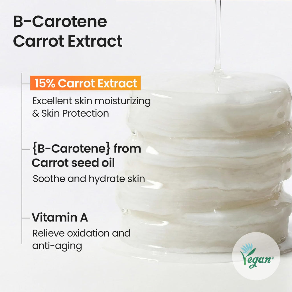 SKINFOOD Carrot Carotene Toner Pads, Hydrating & Soothing for Dry Skin, Instant Cooling, After Sun & Heat Care, Cotton Facial Toner Pads, Korean Skincare for Face (60 Counts) - TrustMedUSA