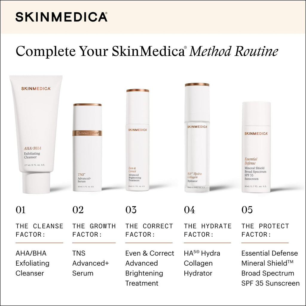 SkinMedica AHA/BHA Exfoliating Face Wash (NEW PACKAGING),Gentle Facial Exfoliating Scrub with Jojoba Oil for Smoother, Radiant Skin - Helps Improve the Appearance of Skin Tone & Texture (6 Fl Oz) - TrustMedUSA