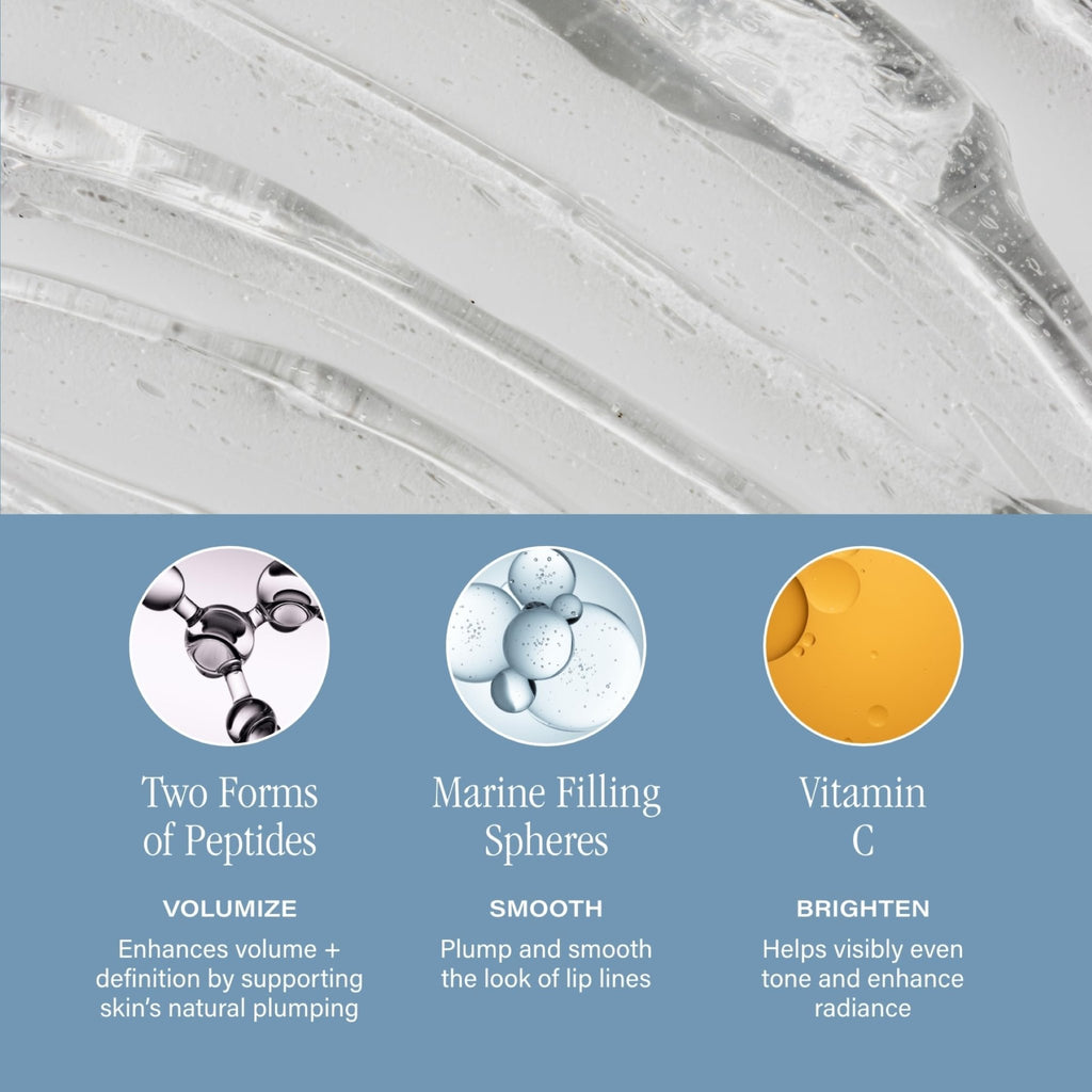 SKINN Lip Amplifying Serum, Lip6X with Peptides - Deep Moisturizing Serum Plumps, Hydrates & Smooths Lips & Boosts Collagen Production - Lip Care Products for Women - TrustMedUSA