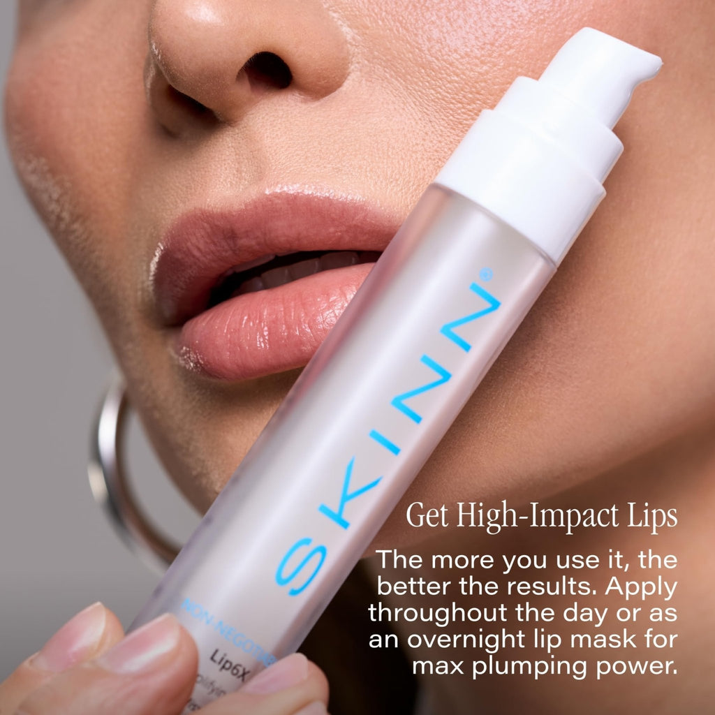 SKINN Lip Amplifying Serum, Lip6X with Peptides - Deep Moisturizing Serum Plumps, Hydrates & Smooths Lips & Boosts Collagen Production - Lip Care Products for Women - TrustMedUSA