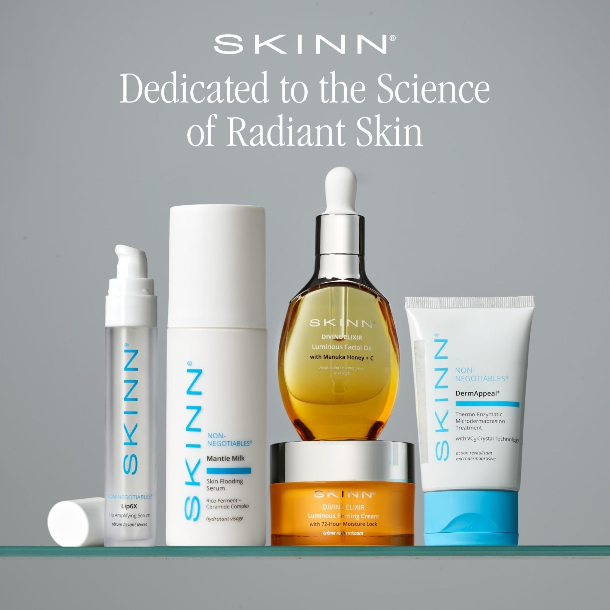 SKINN Lip Amplifying Serum, Lip6X with Peptides - Deep Moisturizing Serum Plumps, Hydrates & Smooths Lips & Boosts Collagen Production - Lip Care Products for Women - TrustMedUSA