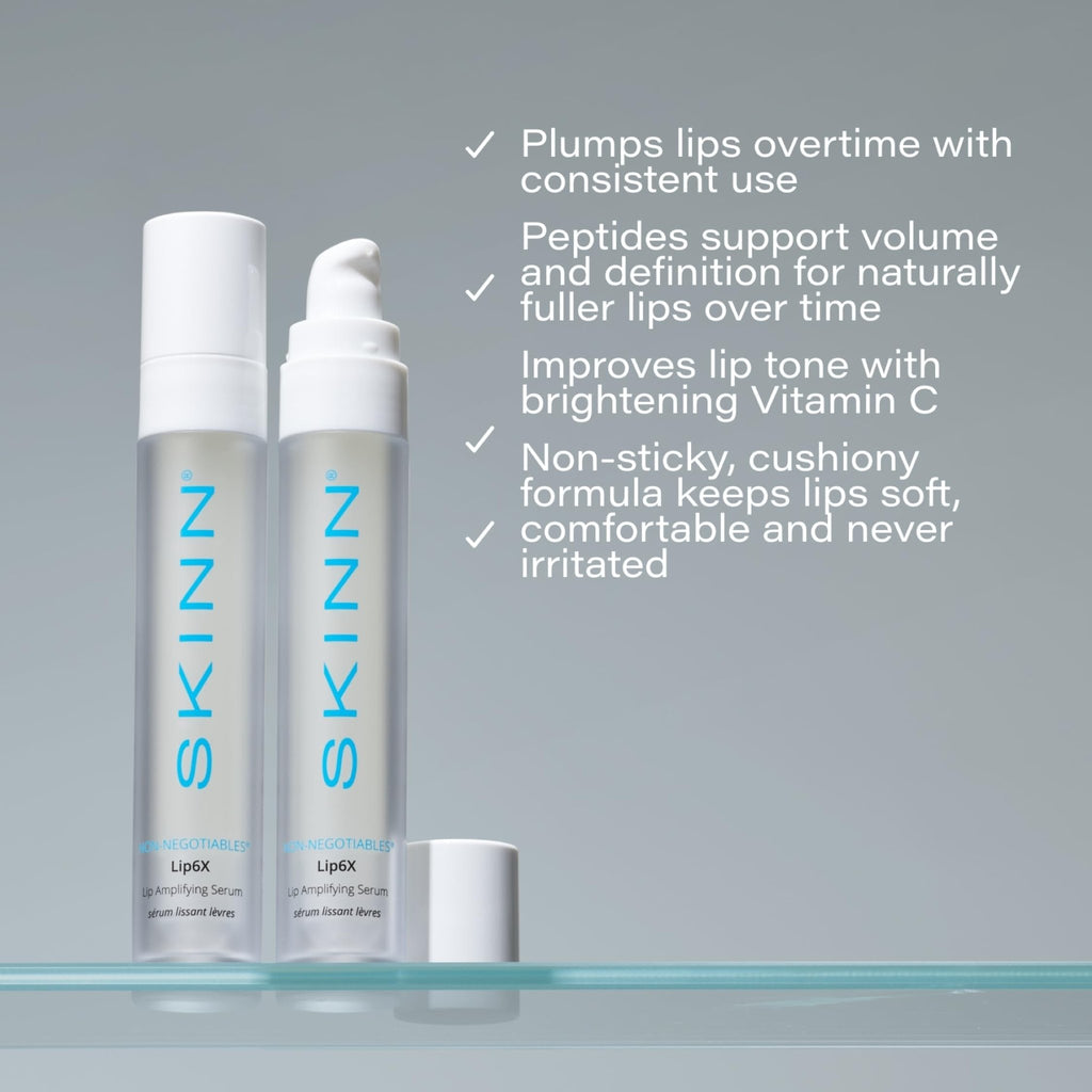 SKINN Lip Amplifying Serum, Lip6X with Peptides - Deep Moisturizing Serum Plumps, Hydrates & Smooths Lips & Boosts Collagen Production - Lip Care Products for Women - TrustMedUSA