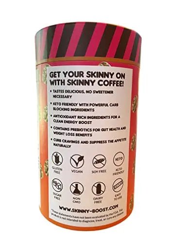 Skinny Boost Skinny Coffee- (Unflavored) Instant Sticks Made with Arabica Coffee, Garcinia - TrustMedUSA