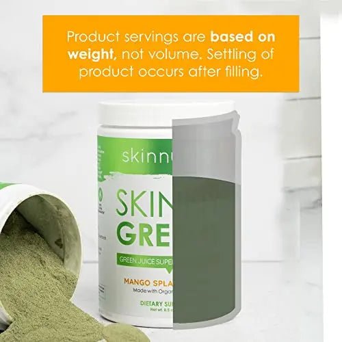 SkinnyFit Mango Splash Skinny Greens, Green Juice Superfood Powder, Natural Energy - TrustMedUSA