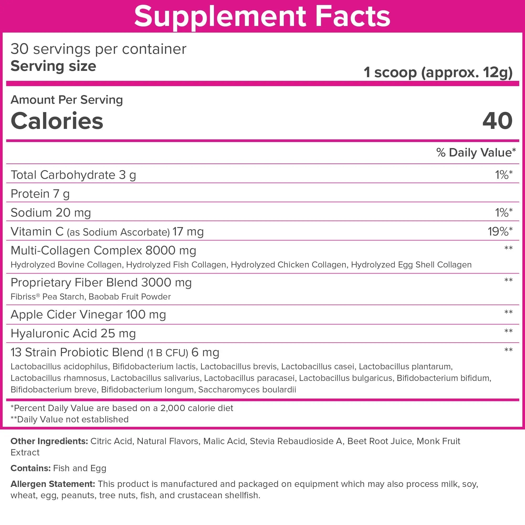 SkinnyFit Super Youth Tropical Punch Multi-Collagen Peptides + Probiotics, Baobab Fiber - TrustMedUSA