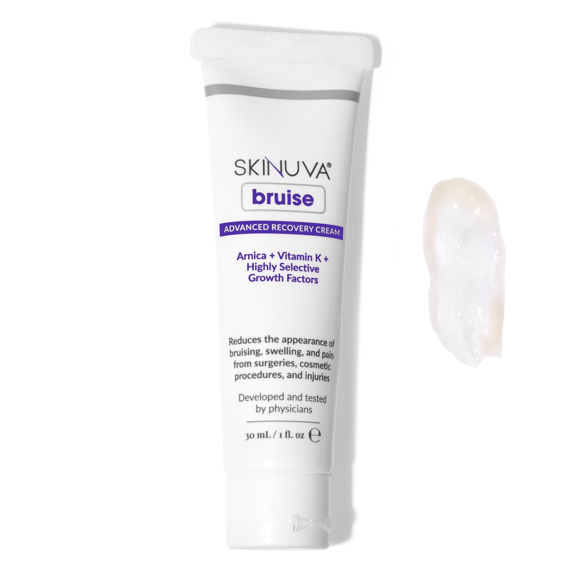 Skinuva® Bruise Advanced Recovery Cream - Topical Bruise Cream Formulated with Growth Factors, Arnica & Vitamin K (1 oz) - TrustMedUSA
